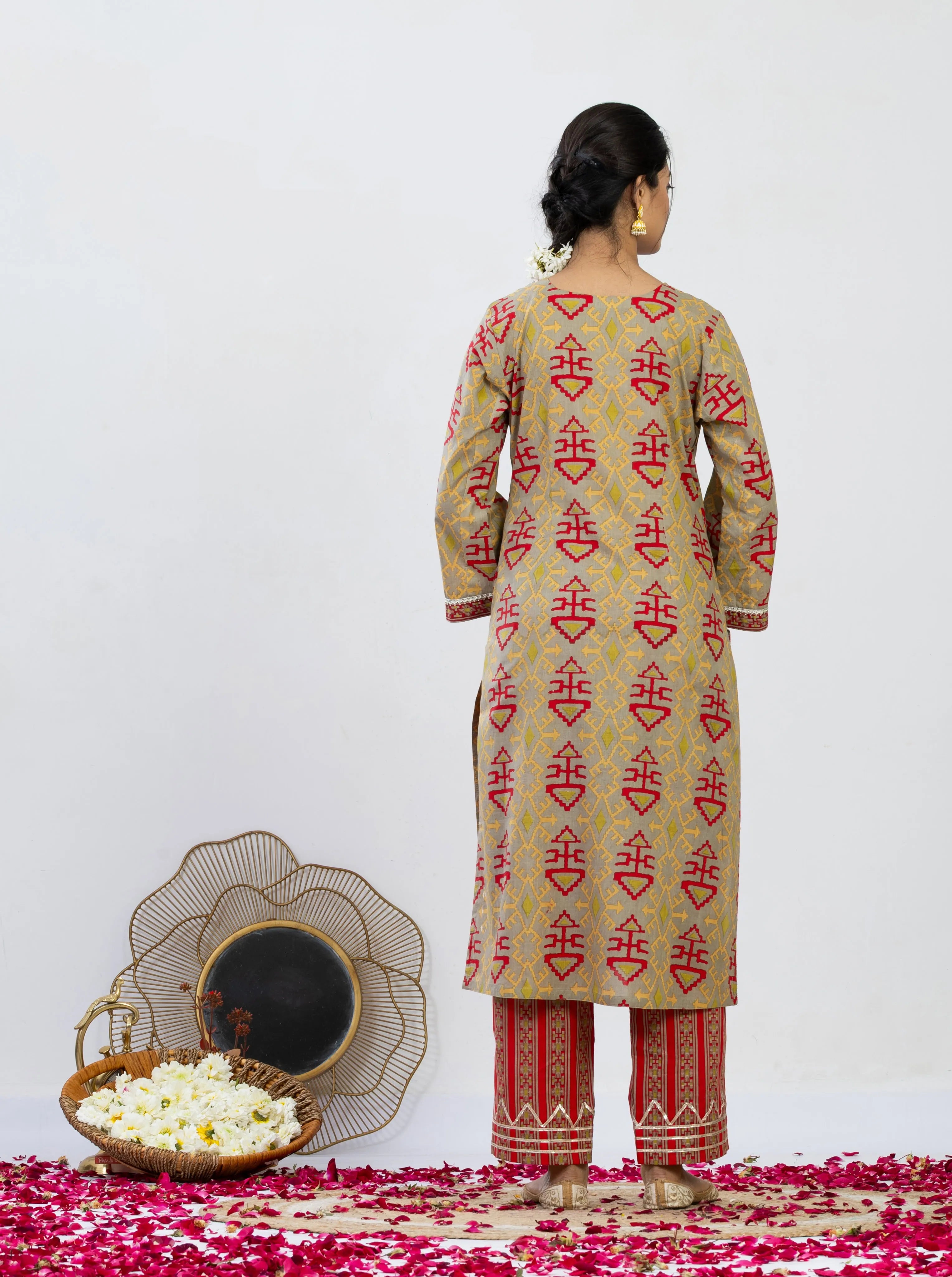 मरुश्री | Handmade Pure Cotton Kurta Set with Cotton Dupatta
