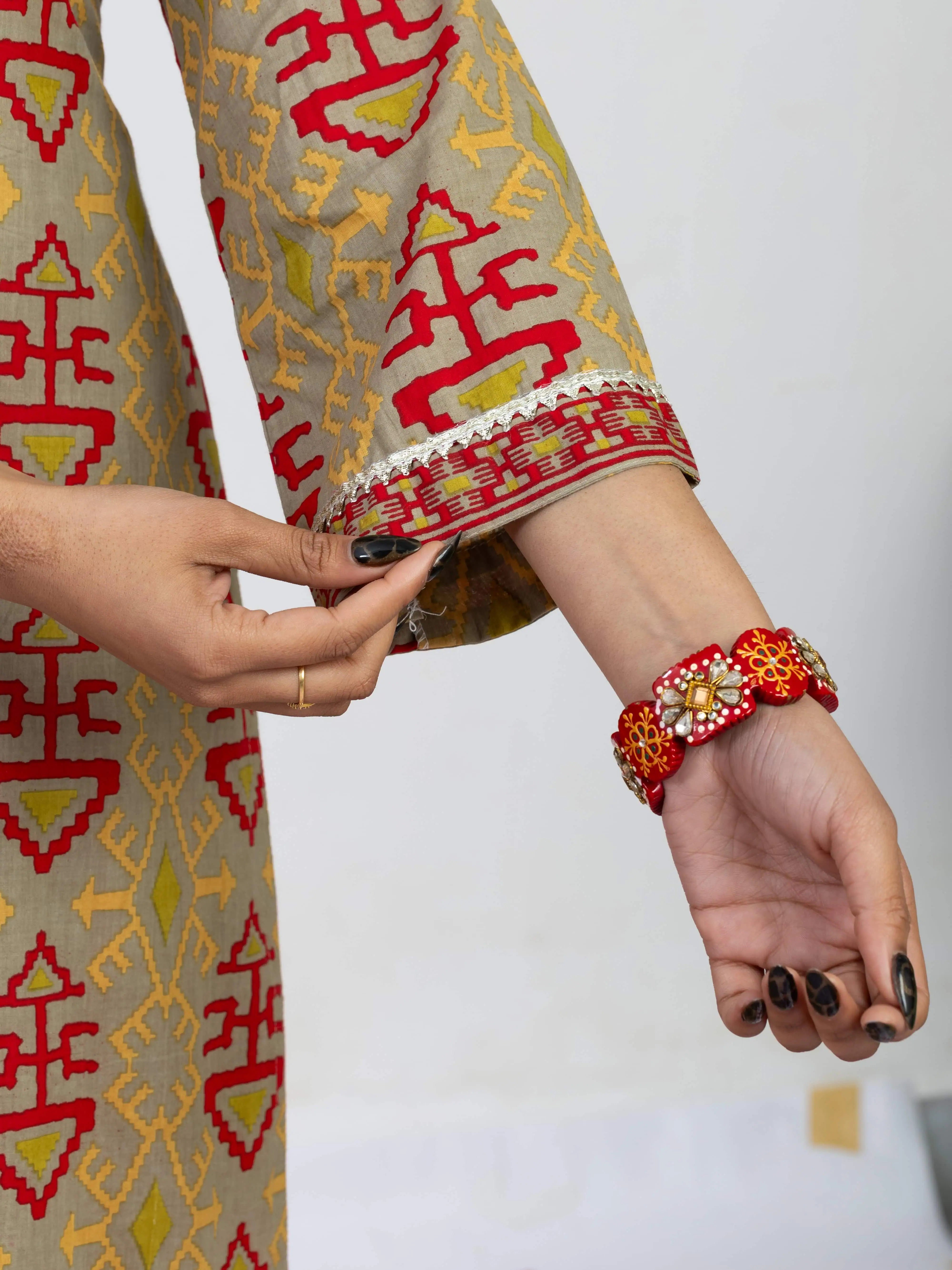 मरुश्री | Handmade Pure Cotton Kurta Set with Cotton Dupatta